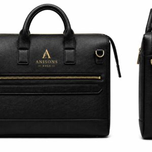 ANISONS Ultra Slim Black Laptop Bag