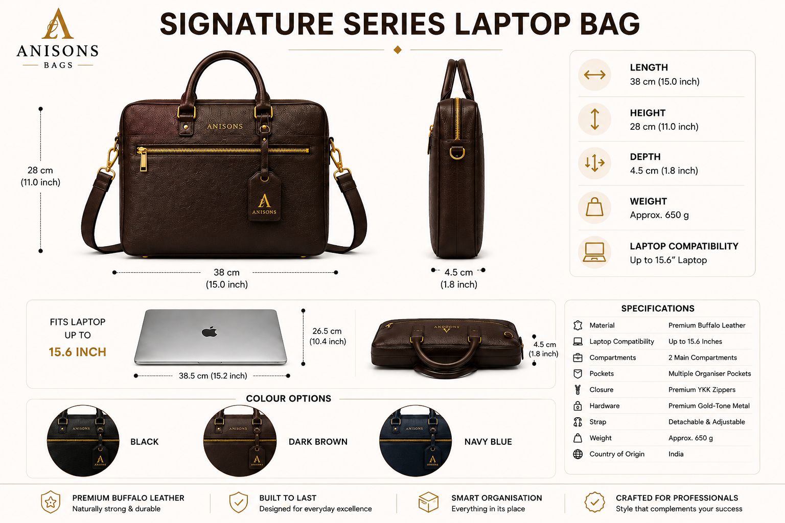 ANISONS Signature Series Dark Brown - Image 2