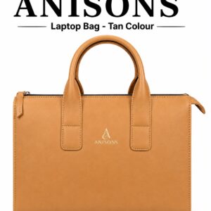ANISONS Signature Series Tan Laptop Bag